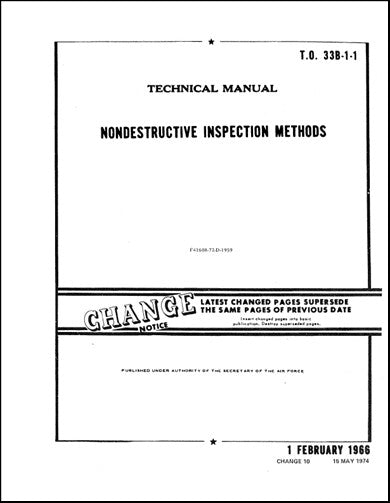 US Government Nondestructive Inspection Methods Technical Manual (33B-1-1)