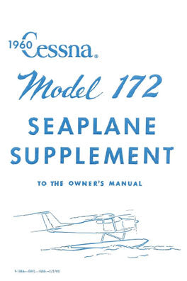 Cessna 172 1960 Seaplane Supplement Seaplane Supplement (P188A-13)