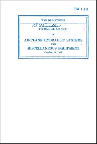 US Government Airplane Hydraulic Systems Technical Manual (TM-1-411)