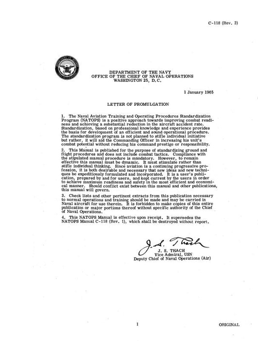 McDonnell Douglas C-118 Air Training 1965 Standardization Manual (MCC118-65-TR-C)