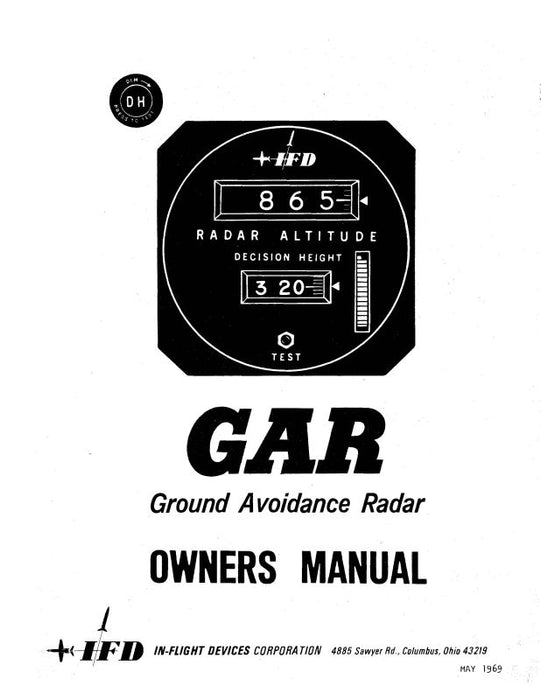 IFD GAR Ground Avoidance Radar Owners Manual (IFGAR-69-O-C)