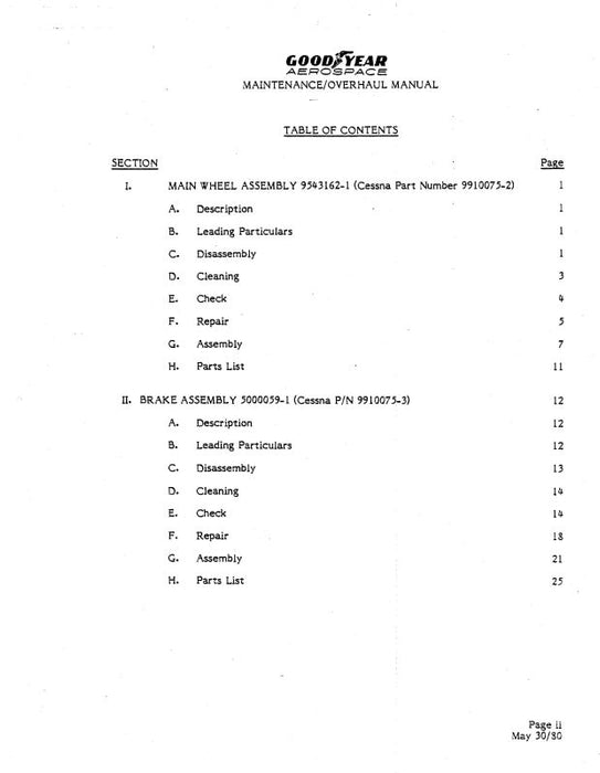 Aircraft Braking Systems Q69-17 Wheel & Brake Maintenance-Overhaul Manual (2550)