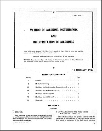 US Government Method Of Marking Instruments Instruction Book (5/1/2017)