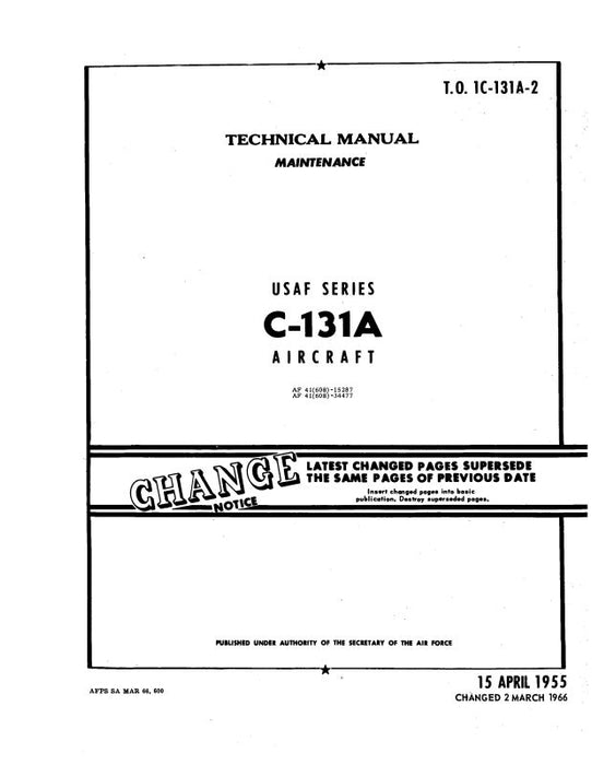 Consolidated C-131A 1955 Maintenance Manual (1C-131A-2)