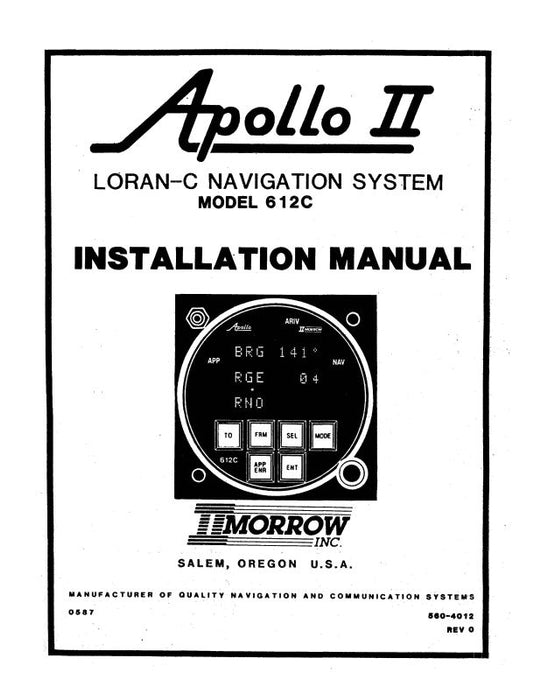 II Morrow Inc Apollo II Model 612C Installation Manual (587)