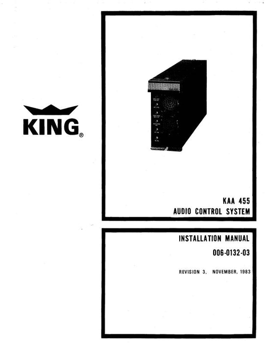King KAA 455 Audio Control Sys 1983 Maintenance, Installation (006-0132-04)