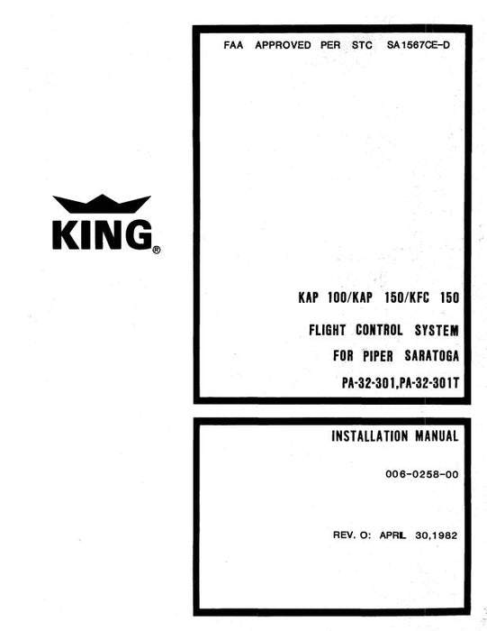 King KAP100, 150, KFC 150 Installation Manual (KIKAP100,150-IN)
