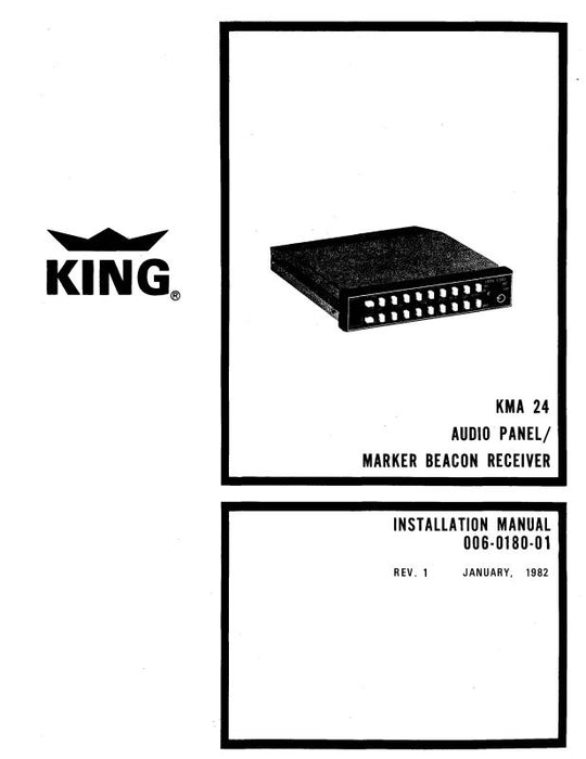 King KMA 24 Audio Panel-MBR 1982 Installation (006-0180-00)