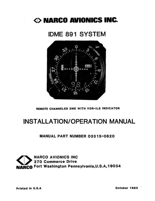 Narco IDME 891 System 1985 Maintenance Manual (033115-0600)