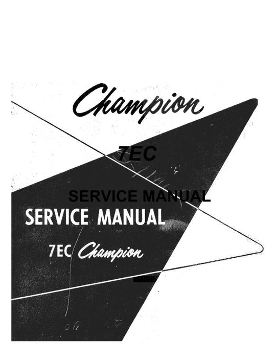 Aeronca 7EC Champion Maintenance Manual (AE7EC-M-C)
