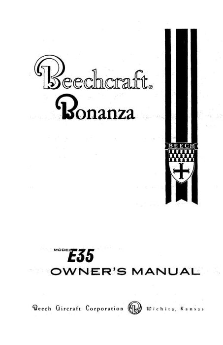 Beech E35 Bonanza Owner's Manual (35-590001-5)