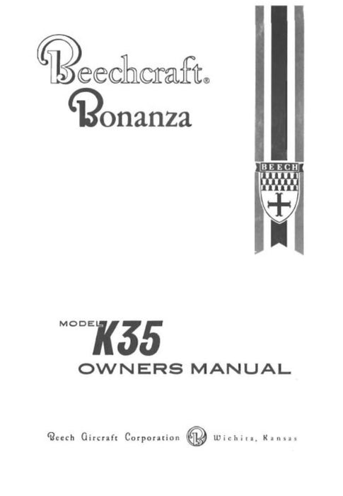 Beech K-35 Owner's Manual (35-590006-1A)
