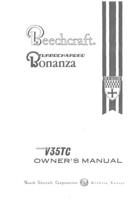 Beech V-35TC Series Owner's Manual (35-590113-11B)