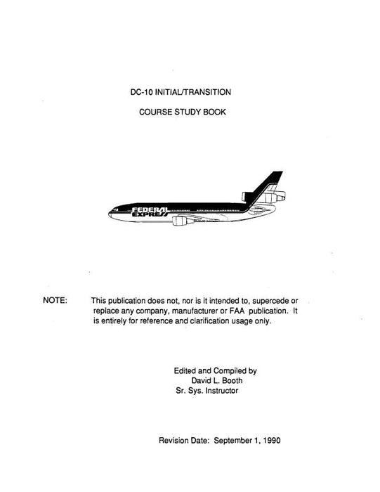 Douglas DC-10 Initial-Transition Course Study Book (MCDC10-SB-C)