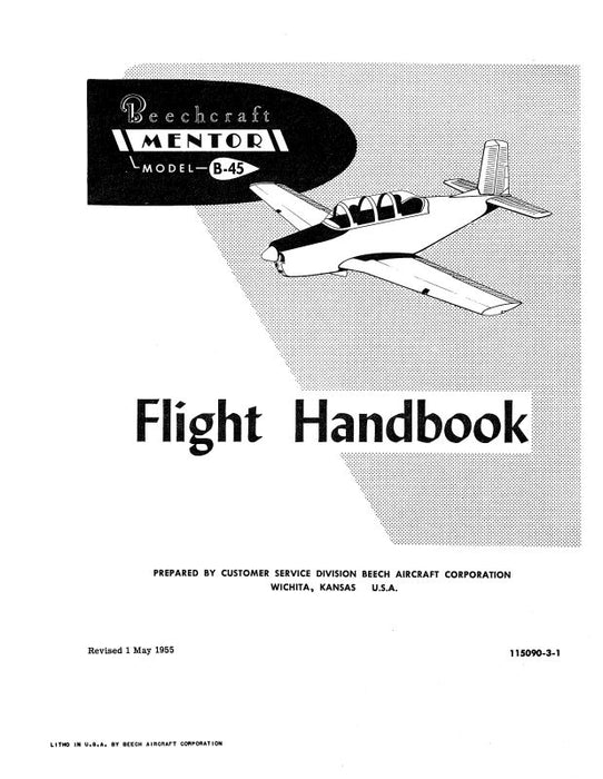 Beech B-45 Mentor Flight Handbook Flight Handbook (115090-3-1)