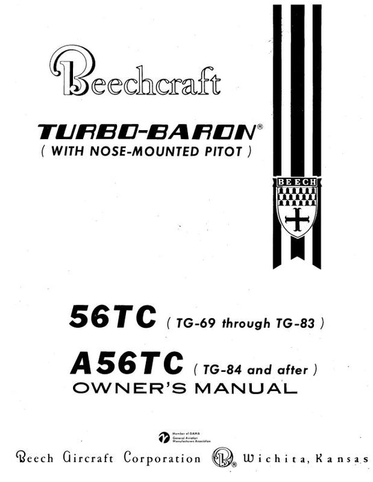 Beech 56TC &A56TC Owner's Manual (96-590008-3B)