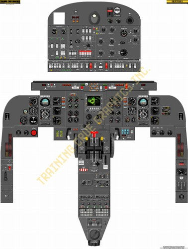 Aviation Training Graphics Gulfstream G1 Handheld Cockpit Poster