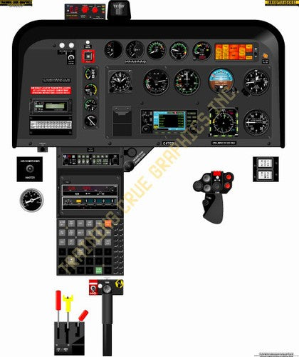 Aviation Training Graphics Eurocopter AS350 Handheld Cockpit Poster