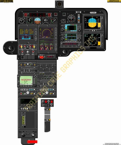 Aviation Training Graphics Eurocopter EC135 Handheld Cockpit Poster