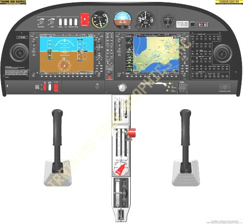 Aviation Training Graphics Diamond DA40-180 Diamond Star G1000 Equipped Handheld Cockpit Poster