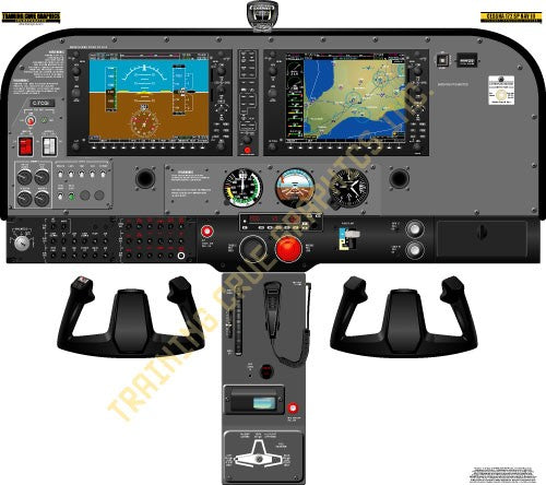 Aviation Training Graphics Cessna 172SP Nav III G1000 Handheld Cockpit Poster