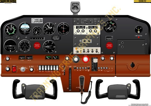 Aviation Training Graphics Cessna 152 Handheld Cockpit Poster