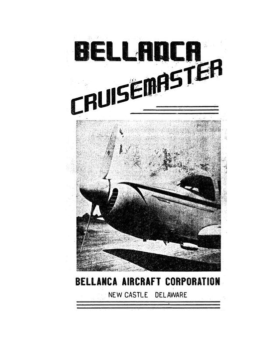 Bellanca 14-19 Series Cruisemaster Operations Manual (BL14-19SER-OP)