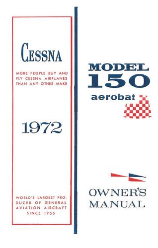 Cessna A150L Aerobat 1972 Owner's Manual