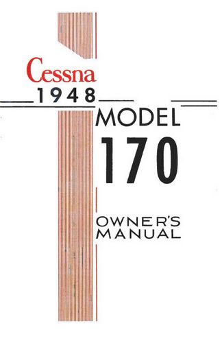 Cessna 170 1948 Owner's Manual