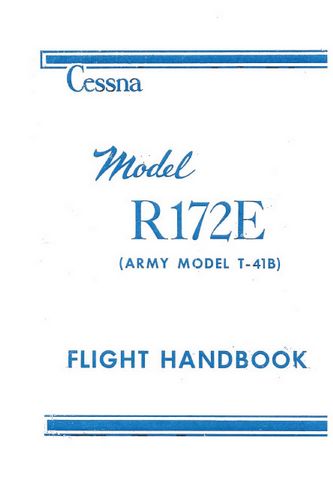 Cessna R172E Army Model T-41B Owner's Manual