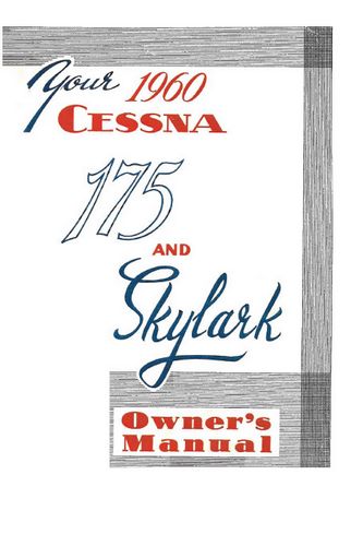 Cessna 175A 1960 Owner's Manual