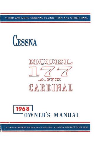 Cessna 177 & Cardinal 1968 Owner's Manual