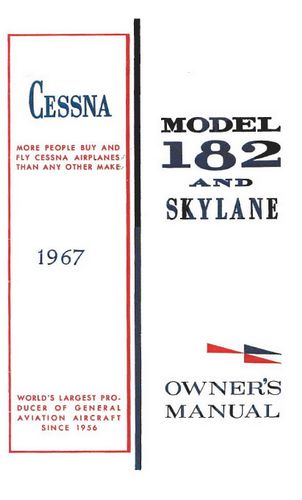 Cessna 182K & Skylane 1967 Owner's Manual