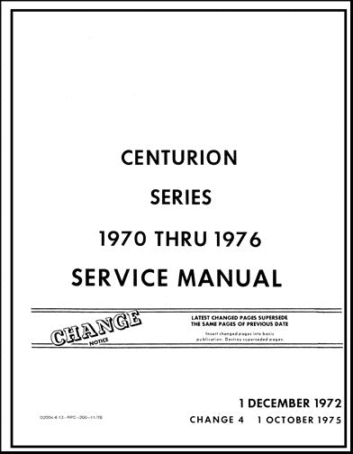 Cessna 210, T210 Centurion 1970-76 Maintenance Manual