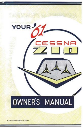 Cessna 210A 1961 Owner's Manual