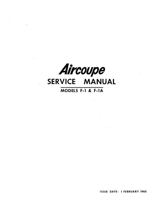 Ercoupe  F-1 & F-1A 1965 Maintenance Manual (ER1,1A-65-MC)
