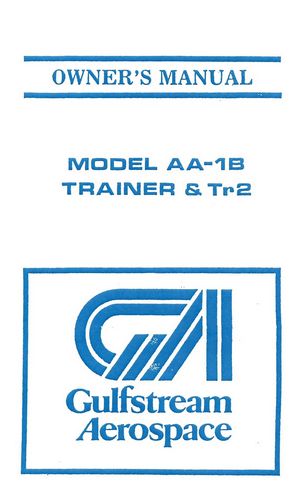 Grumman AA1B Trainer-TR-2 1973-76 Owner's Manual (AAIB-137-3)