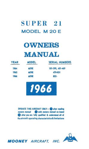 Mooney M20E Super 21 Owner's Manual (MOM20E-O-C)