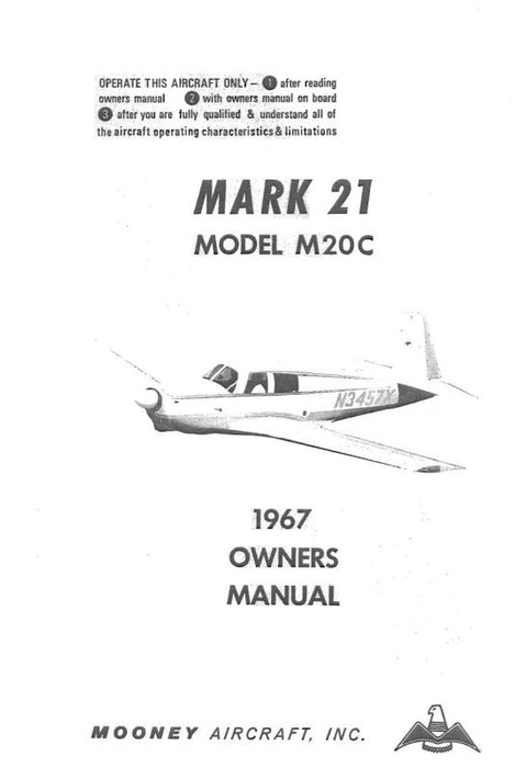 Mooney M20C Mark 21 1967 Owner's Manual (MOM20C-67-O-C)