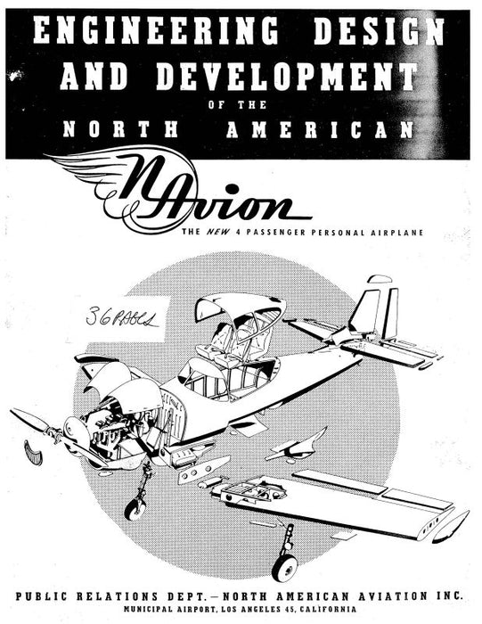 Navion 4 Passenger Personal Airplane Engineering Design and Development of Navion (NVNAVION-EDD-C)