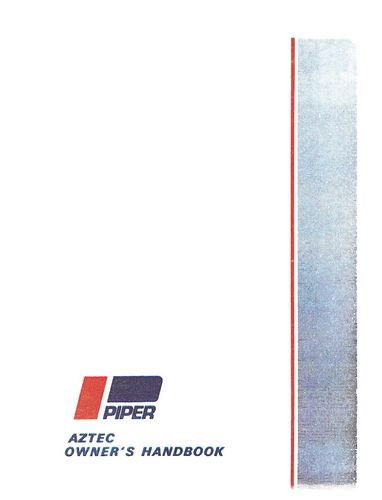 Piper PA23-250 Aztec C 1966-68 Owner's Manual (753-709)