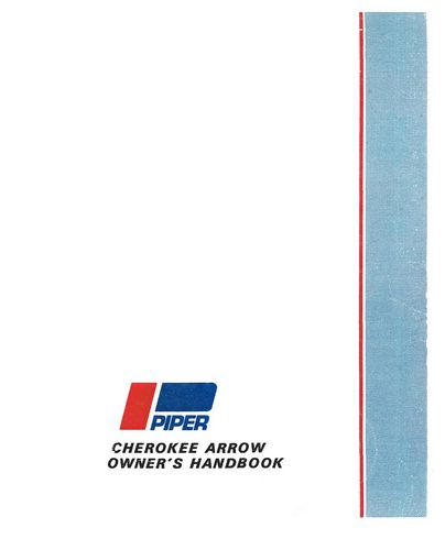 Piper PA28R-180 1967-69 Owner's Manual (753-750)