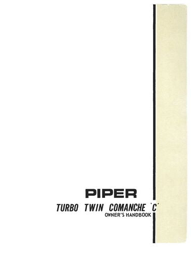 Piper PA-30 Turbo C 1968-69 Owner's Manual (753-778)