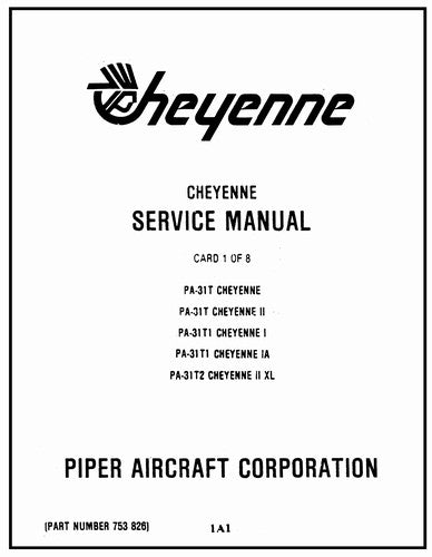 Piper PA31T,TIA, TI, T2  Cheyenne Maintenance Manual (753-826)