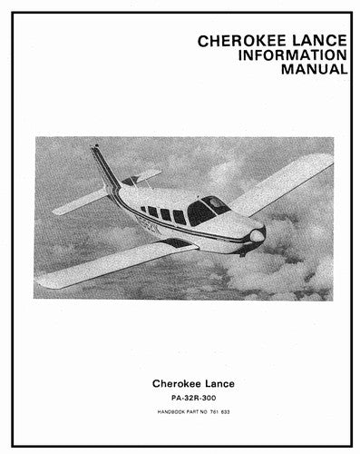 Piper PA32R-300 Cherokee Lance 1977-78 Pilot's Information Manual (761-633)