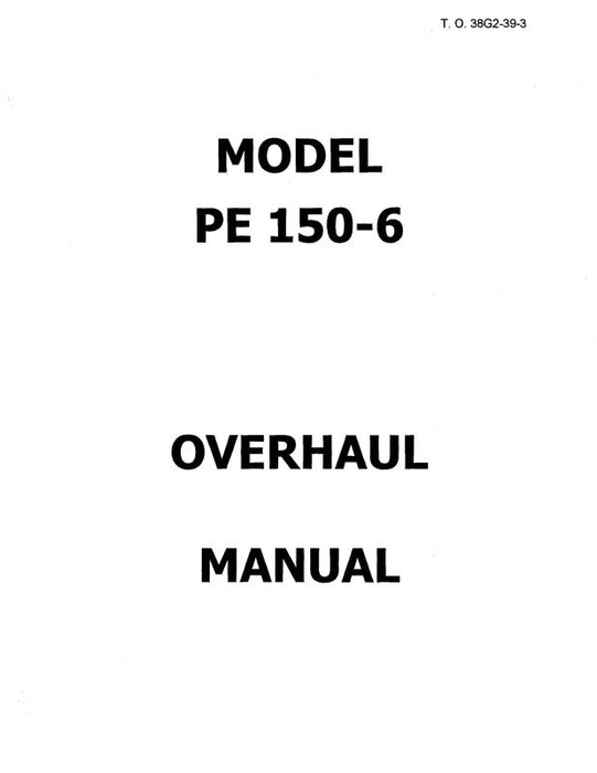 Continental PE 150-6 Engine Overhaul Manual (38G2-39-3)