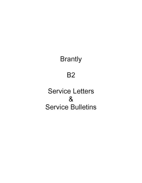 Brantly Helicopter Corp. Service Letters, Bulletins1961 Service Letters, Bulletins (BTSLB-61-SLB-C)