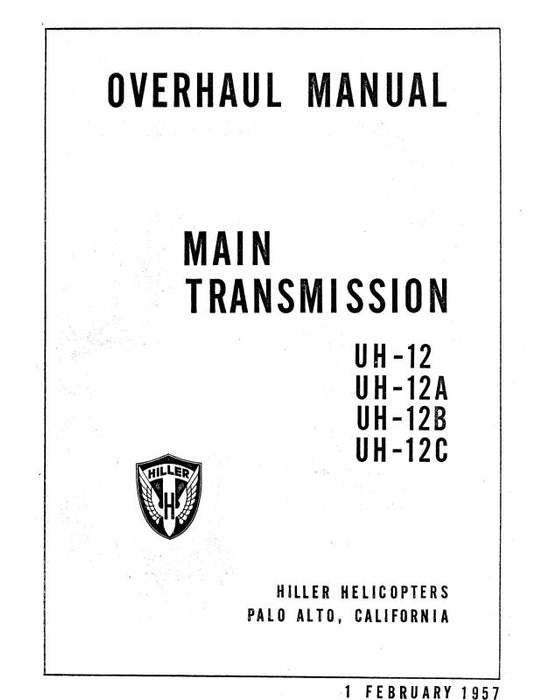 Fairchild UH-12,A,B,C  1957Main Trans Overhaul Manual (FCUH12,A,B57OHC)