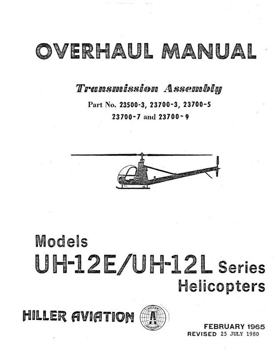 Hiller Helicopters UH-12E,L 1965 Overhaul Manual (HIUH12E,L-65OHC)