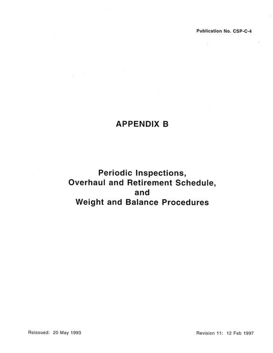 Hughes Helicopters 269 Series Helicopter 1997 Overhaul Manual and Retirement Schedule (CSP-C-4)